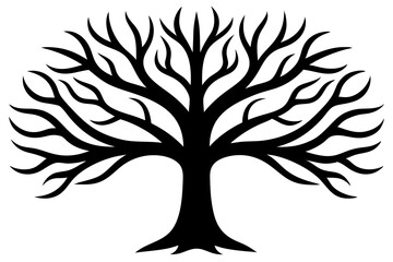 tree icon silhouette vector illustration