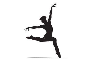 Dancer illustration simple vector art style