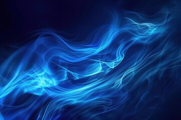 Fototapeta premium A blue and white image of a flame with a blue background
