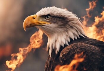 Naklejka premium glass mojito lemonade caipirinha a bird eagle animal isolated hawk symbol predator black feather bald wildlife fire flames us fight smoke design energy explosion fiery power burning