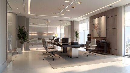 Contemporary Corporate Architecture: Elegant Offices and Active Workers