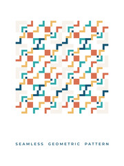 Vector illustration geometric seamless pattern