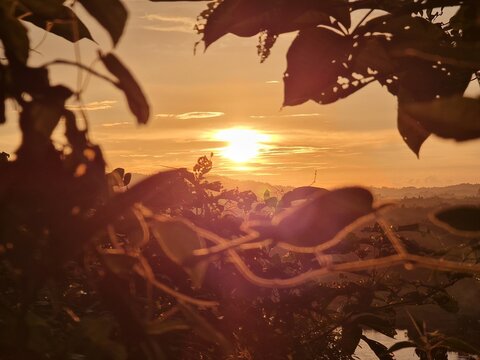 sunset view from Tasik Mas limbang