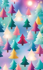 Obraz premium abstract christmas tree