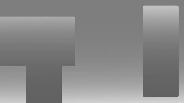 Abstract moving rectangle background. grey and white hi-tech geometric minimal motion background. Grey white presentation background. 4K, 3D animation motion concept.