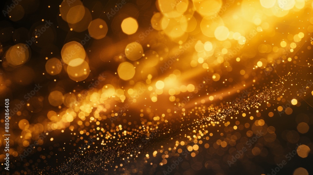 Leinwandbilder a background of shimmering golden particles creating a luxurious effect.