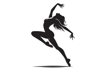 Dancer illustration simple vector art style