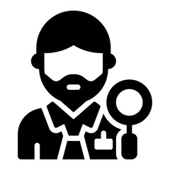 Avatar of a tax inspector or officer icon
