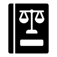 Book containing tax laws and regulations icon