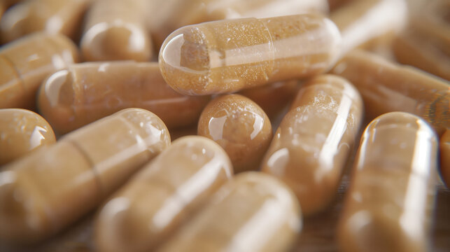 Detailed View of D-Mannose Supplements Supporting Urinary Health, Health and Wellness Concept