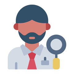 Avatar of a tax inspector or officer icon