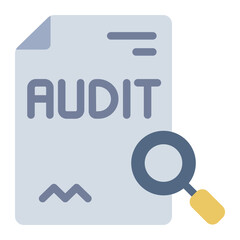 File for auditing tax documents icon