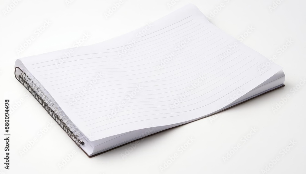 Aufkleber bended blank graphic concept background page bended notepad text background book empty white olated 