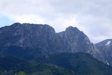 Bare mountains in the high elevation