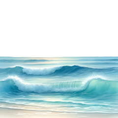 Fototapeta premium waves on the beach 