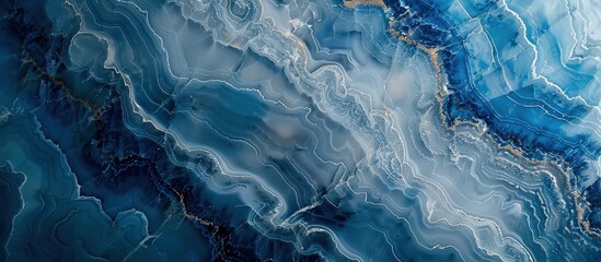 Obraz premium High-resolution abstract blue marble texture with intricate patterns, ideal for backgrounds, wallpapers, and design projects.