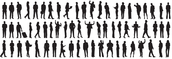business people silhouette 