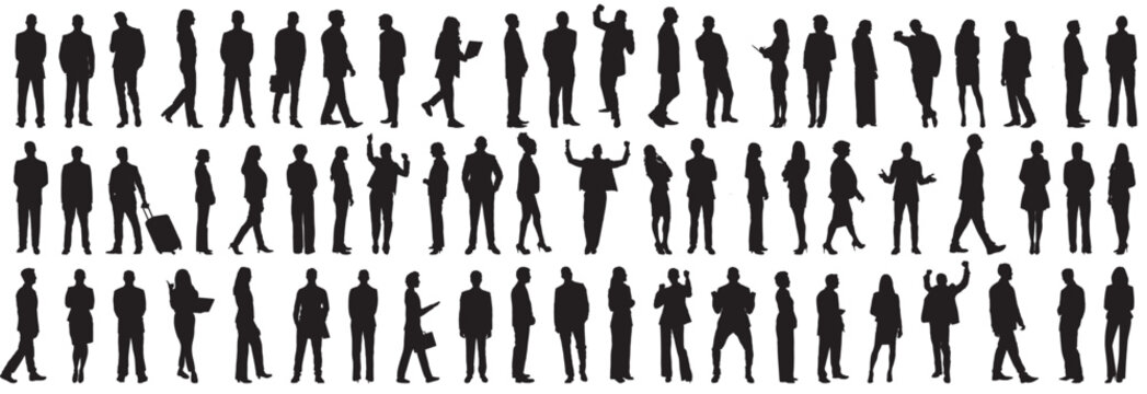 business people silhouette 