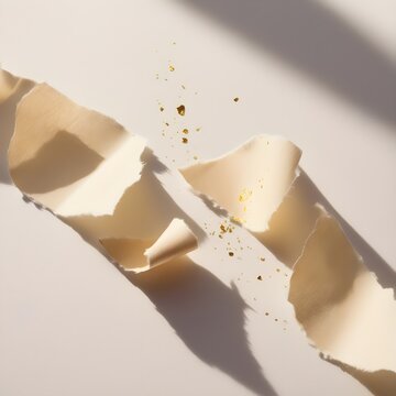 torn peaper on white background 