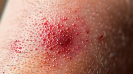 Fototapeta premium Close-up of Skin with Acne