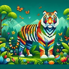 Obraz premium animals in the forest