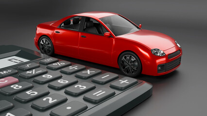 car insurance, car purchase, car sale, insurance, paying taxes, 3d illustration