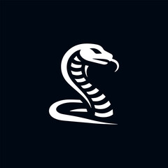 Fototapeta premium Cobra Vector Design Tshirt Illustration Logo Icon. Striking serpent emblem, ideal for apparel and brand identity.