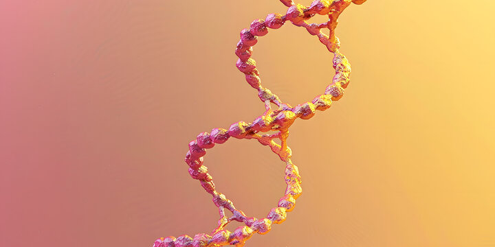 Mol&eacute;cula de DNA de h&eacute;lice dupla representada em estilo minimalista