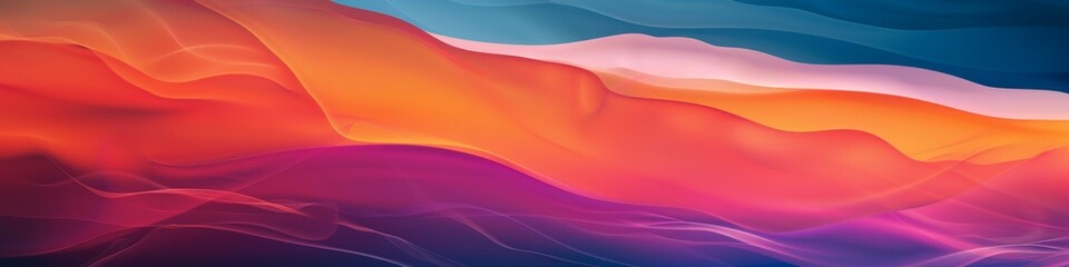 Fototapeta premium Abstract Paradise Wallpaper: Rainbow Gradient and Ocean Waves with Beautiful Curves and Nature-Inspired Art, Perfect for Mobile and Computer Backgrounds