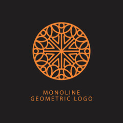 Abstract art decorative circle ornamental