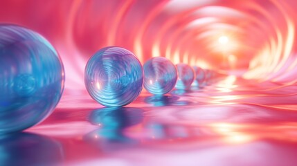 Surreal 3D Marketing Strategy with Abstract Visuals and Unique Concepts on Solid Background - 3D Illustration with Space for Text Insertion