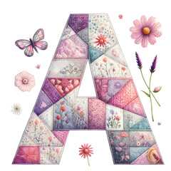 3d lette A patchwork