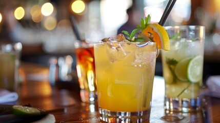 Embrace the joy of socializing and savor happy hour with refreshing drinks and good company