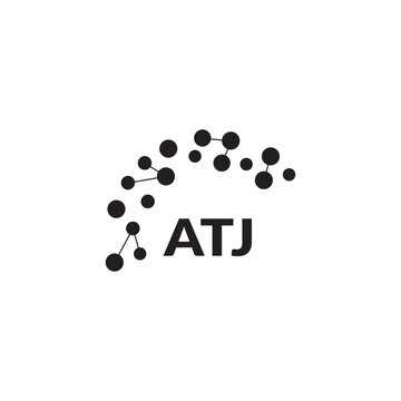 ATJ letter logo design on white background. Creative  modern ATJ letter logo design. Vector design.