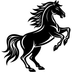 horse vector silhouette illustration and svg