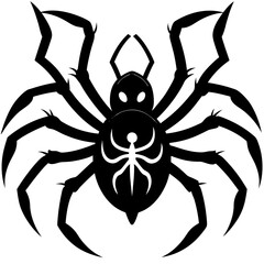 spider vector silhouette illustration and svg