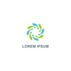 abstract circle logo design