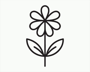 black and white flower