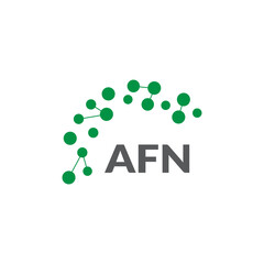 AFN letter logo design on white background. Creative  modern AFN letter logo design. Vector design.