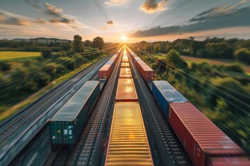 high speed rail transporting cargo
