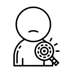 search for symptoms outline icon