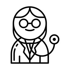 Doctor outline icon