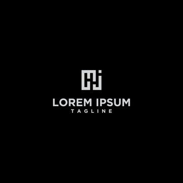 hj square logo design