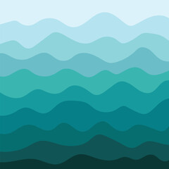 Abstract wave background vector illustration design.