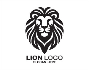 Lion logo design vector template. lion head logo design icon vector illustration