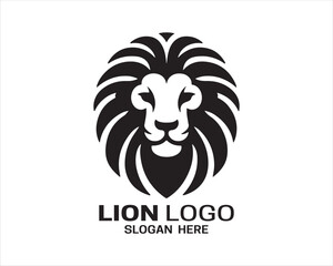 Lion logo design vector template. lion head logo design icon vector illustration