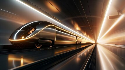 Futuristic train station with AI-powered logistics, photo realistic, 8k resolution, ultra-detailed, smart railway systems, efficient commuter services, deep depth of field