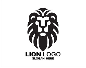 Lion logo design vector template. lion head logo design icon vector illustration
