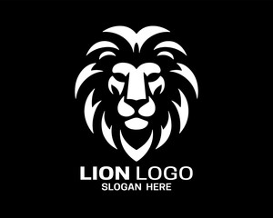 Lion logo design vector template. lion head logo design icon vector illustration