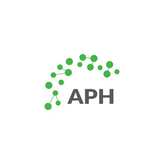APH letter logo design on white background. Creative  modern APH letter logo design. Vector design.